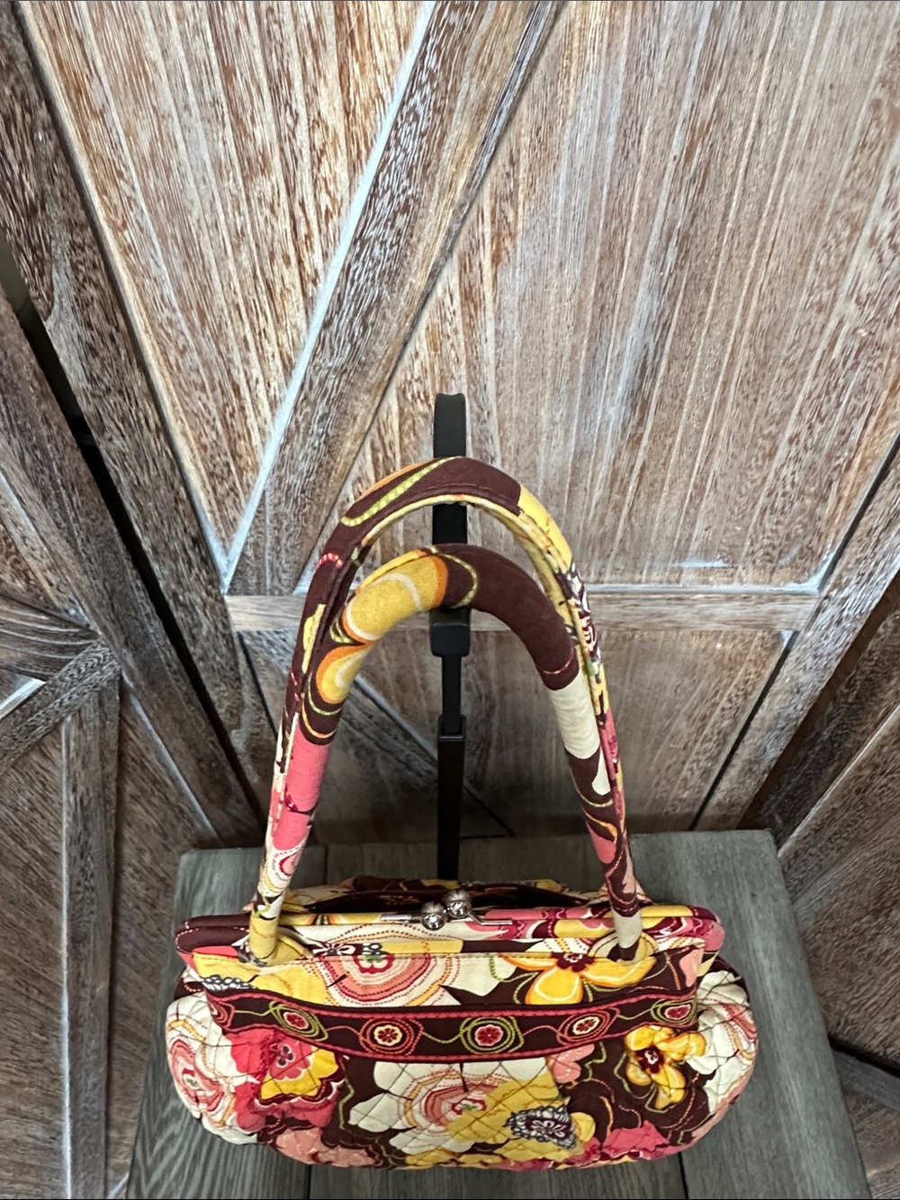 Vera Bradley Alice Buttercup Floral Kiss Lock Bag, 3 Wallets & Eyeglass Case - Picture 6 of 14